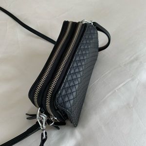 All in one leather crossbody